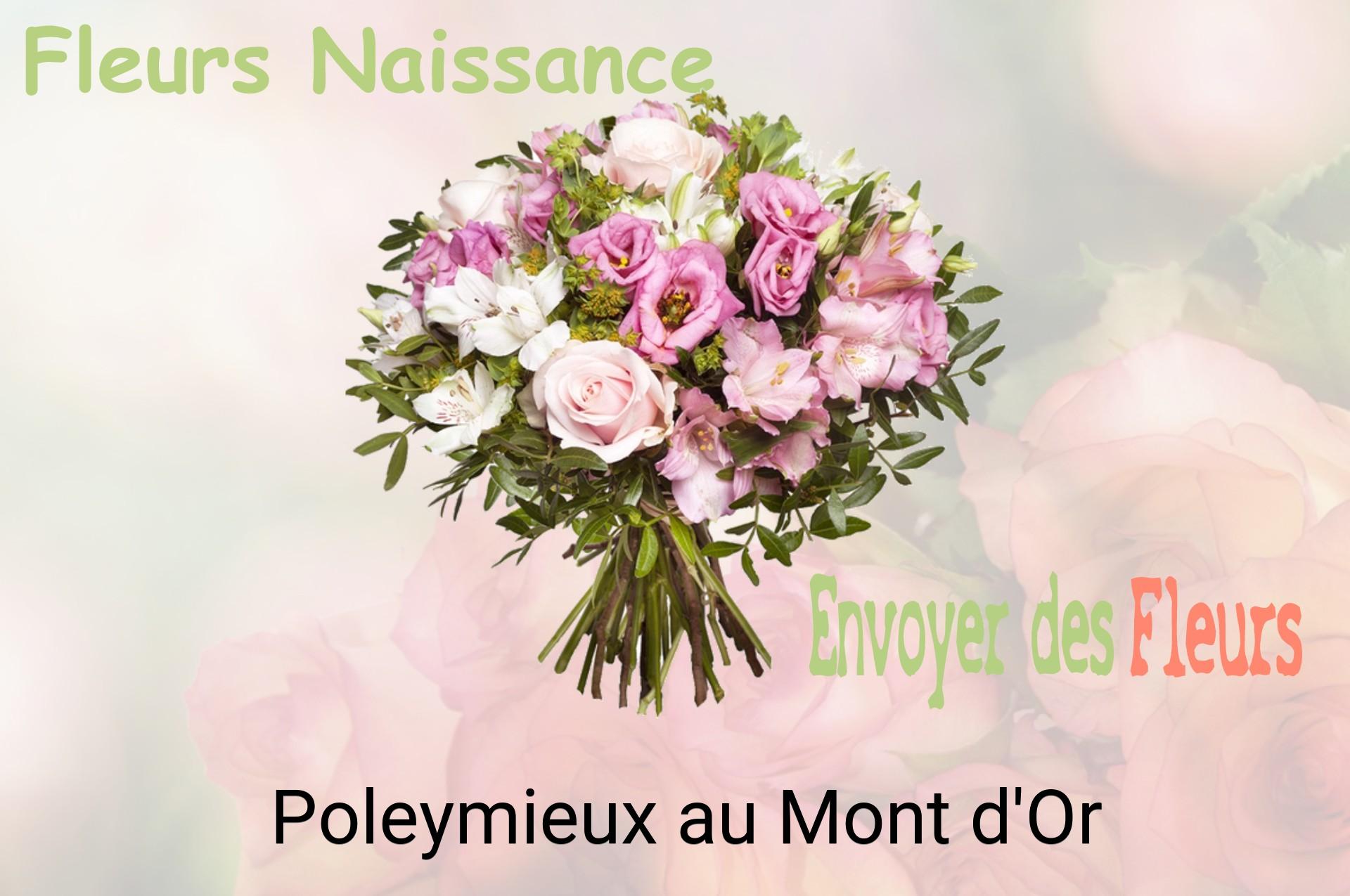 Bouquet de fleurs de naissance livré à Poleymieux-au-Mont-d'Or