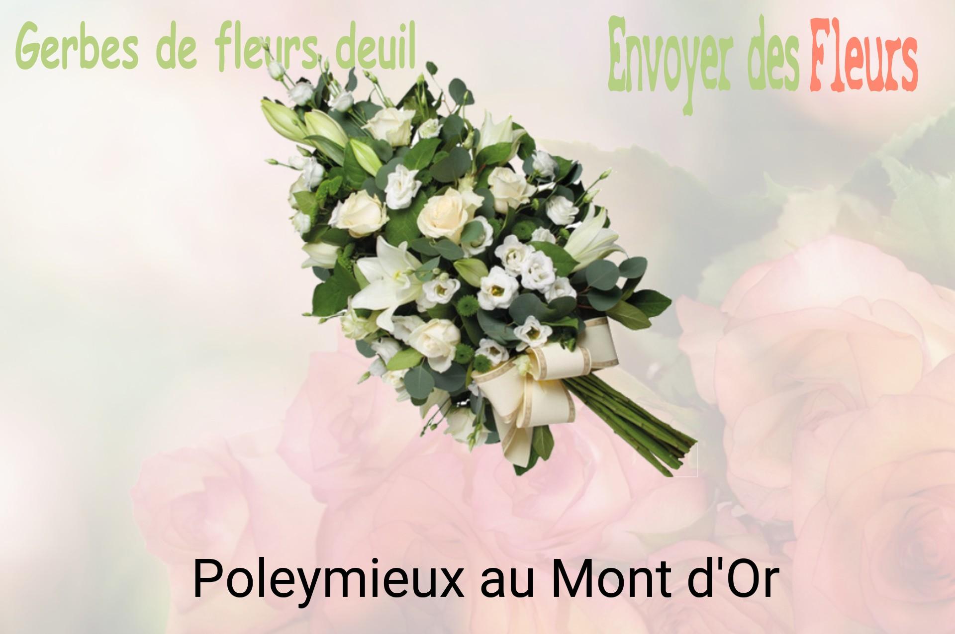 Gerbe de fleurs de deuil livrée à Poleymieux-au-Mont-d'Or